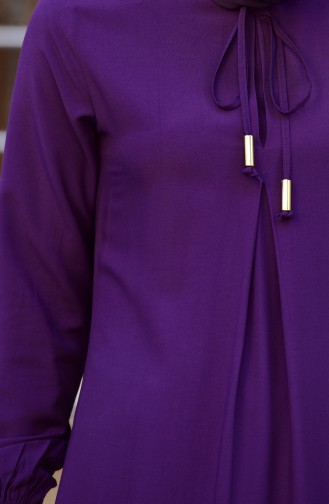 Purple Hijab Dress 4505-10