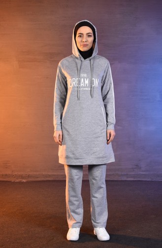 BWEST Hooded Tracksuit 8394-02 Gray 8394-02