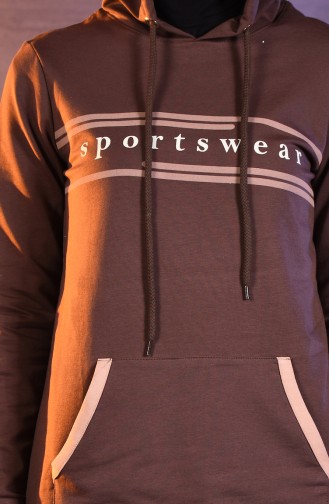 BWEST Pockets Tracksuit 8395-05 Brown 8395-05