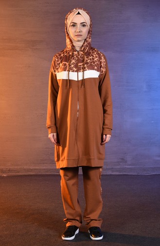 BWEST Printed Tracksuit 9027-03 Tobacco 9027-03