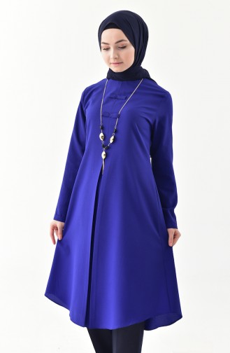 Kolyeli Tunik 1194-04 Saks