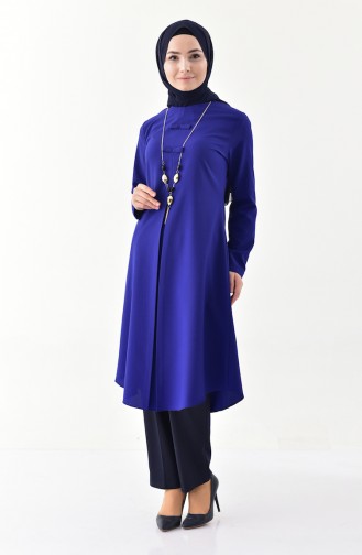 Kolyeli Tunik 1194-04 Saks