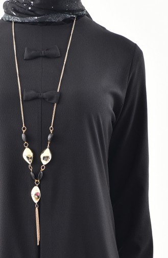 Buglem Necklace Tunic 1194-06 Black 1194-06