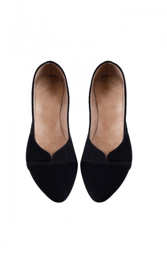 Ballerine Pour Femme Noir 0113-01