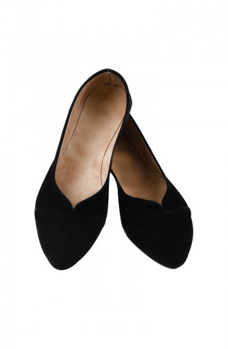 Black Woman Flat Shoe 0113-01