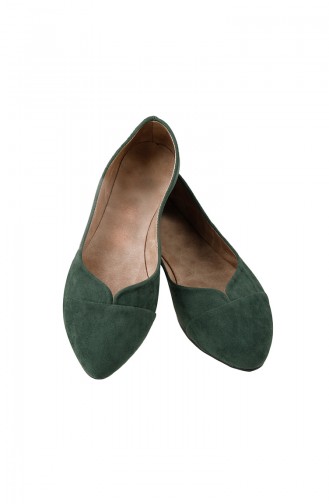 Khaki Woman Flat Shoe 0113-03