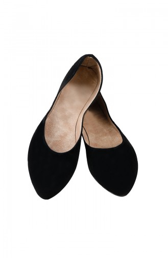 Schwarz Damen Ballerinas 0114-02