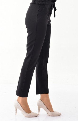 Pantalon a Ceinture 0162-01 Noir 0162-01