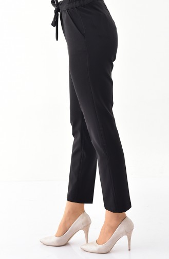 Pantalon a Ceinture 0162-01 Noir 0162-01