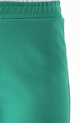 Pantalon Large élastique 2301-01 Vert emeraude 2301-01