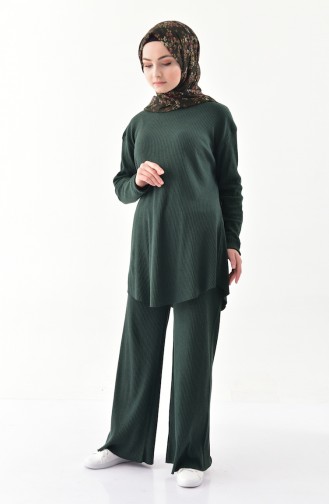 Tunik Pantolon İkili Takım 3313F-04 Zümrüt Yeşili