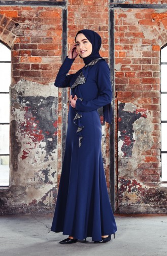 Robe Hijab Indigo 81658-02