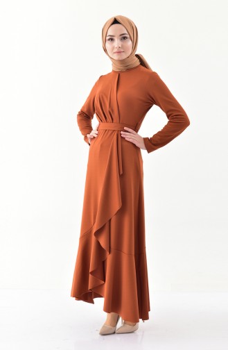 Tan Hijab Dress 4064-07