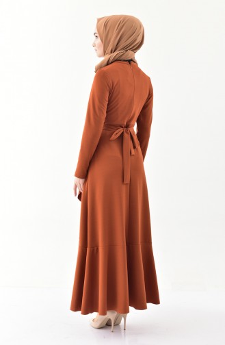 Tan Hijab Dress 4064-07