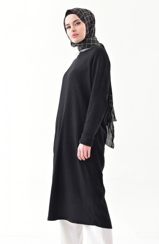Yarasa Kol Uzun Tunik 5500-07 Siyah