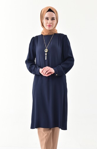 Necklace Tunic 4522-02 Navy Blue 4522-02