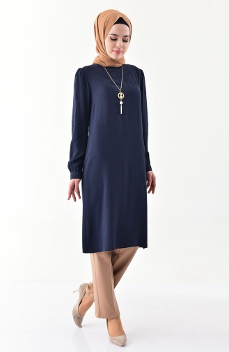 Necklace Tunic 4522-02 Navy Blue 4522-02
