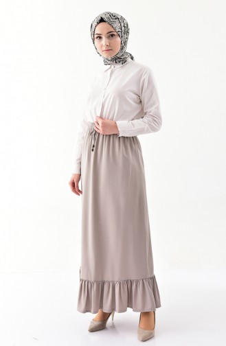 DURAN Pleated Skirt 1106A-01 Mink 1106A-01