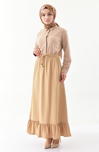 DURAN Pleated Skirt 1106A-10 Dark Beige 1106A-10