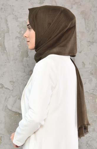 Plain Cotton Shawl 300-102 Khaki 300-102