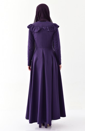 Purple Hijab Dress 7203-10