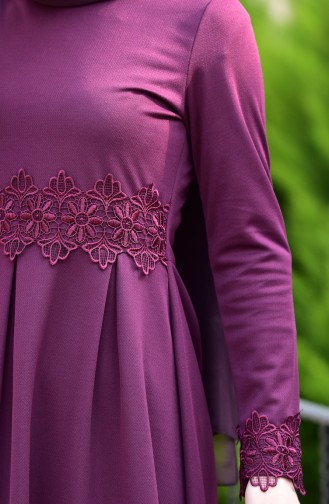 Purple Hijab Dress 2264-05