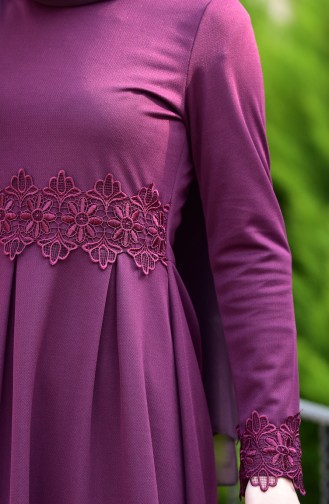Lila Hijab Kleider 2264-05