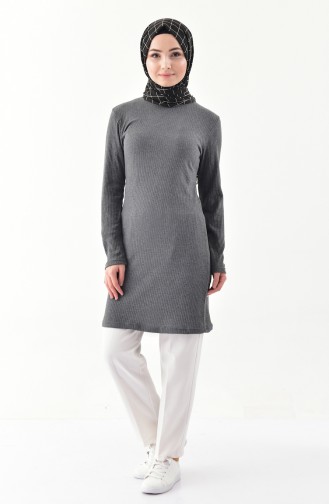 Ribbed Long Tunic 5000-05 Anthracite 5000-05