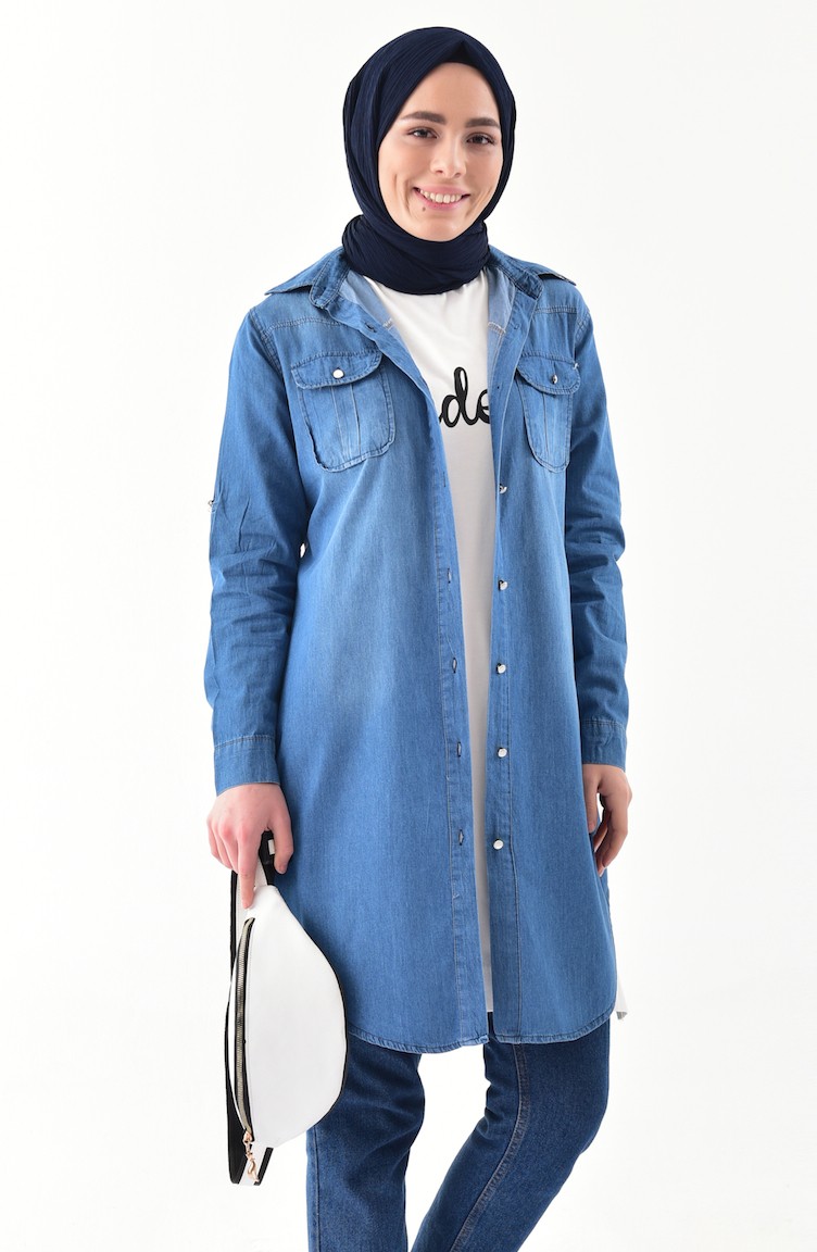 Cepli Kot Tunik 5049-01 Kot Mavi 5049-01