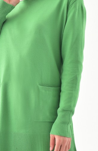 Knitwear Pocket Tunic 18566-01 Green 18566-01