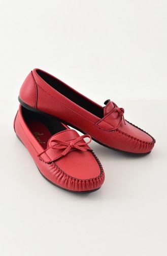 Rot Damen Ballerinas 100-06