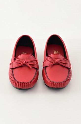 Rot Damen Ballerinas 100-06