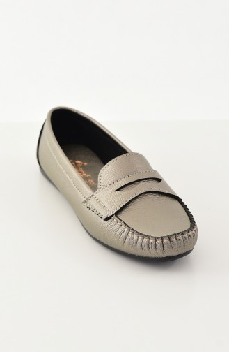 Women Flat Shoes Ballerina 101-08 Platinum 101-08