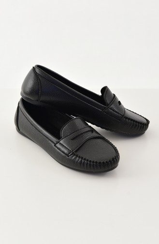 Women Flat Shoes Ballerina 101-09 Black 101-09