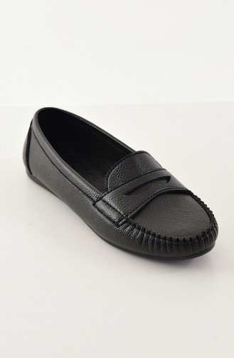 Women Flat Shoes Ballerina 101-09 Black 101-09