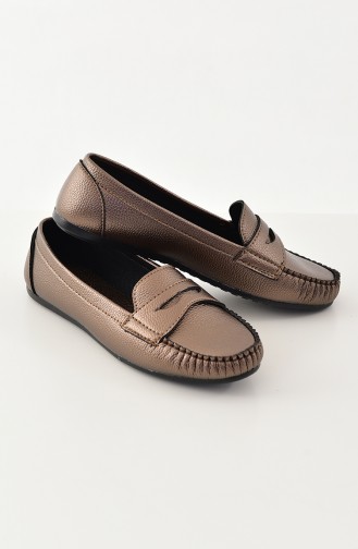 حذاء مُسطح باليرينا 101-01 لون نحاسي 101-01