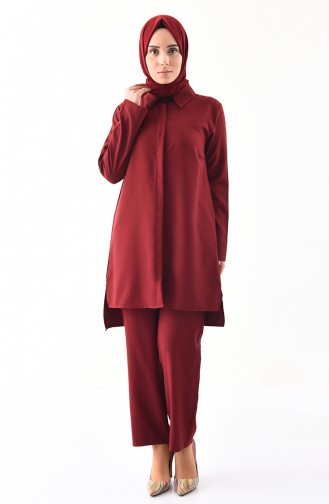 Tunic Pants Binary Suit 5243-01 Claret Red 5243-01