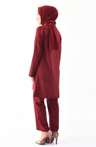 Tunic Pants Binary Suit 5243-01 Claret Red 5243-01
