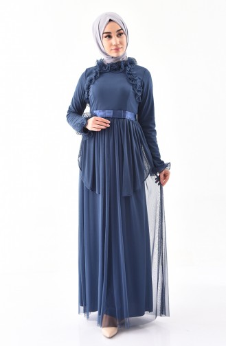 Habillé Hijab Indigo 81675-02