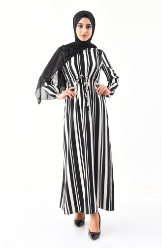 Black Hijab Dress 11340-01