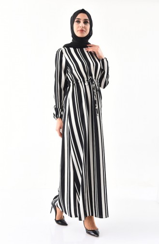 Black Hijab Dress 11340-01