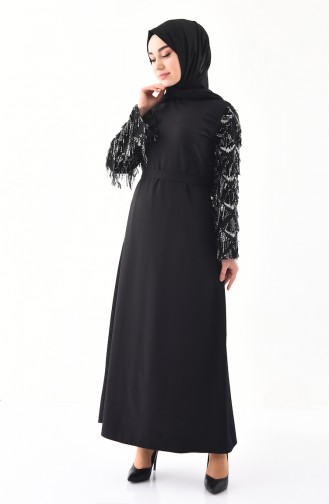 Black İslamitische Jurk 4075-03