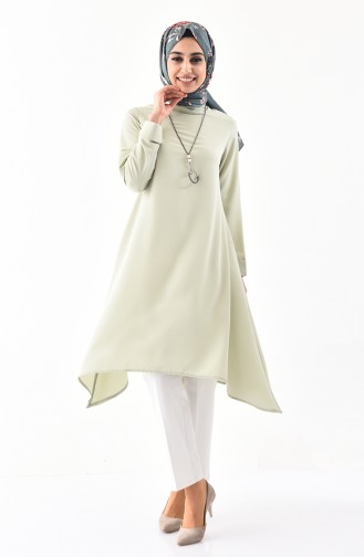 Necklace Asymmetric Tunic 7051-04 Water Green 7051-04