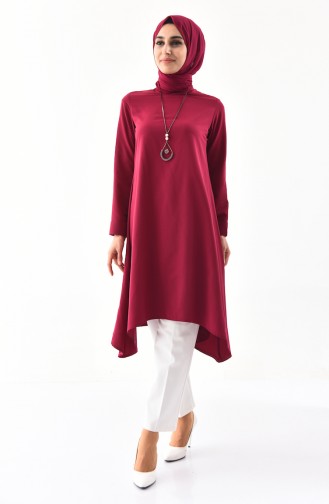 Necklace Asymmetric Tunic 7051-03 Damson 7051A-03