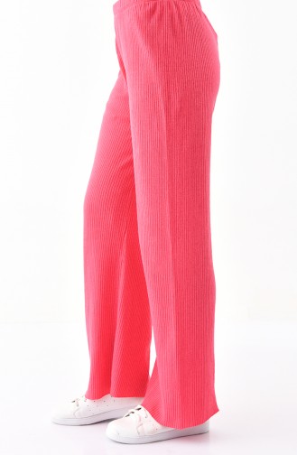 Natural Fabric Wide Leg Pants 1992-09 Fuchsia 1992-09