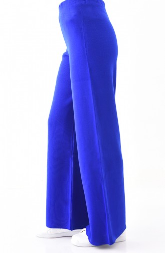 Pantalon Large Tricot 18567-01 Bleu Roi 18567-01