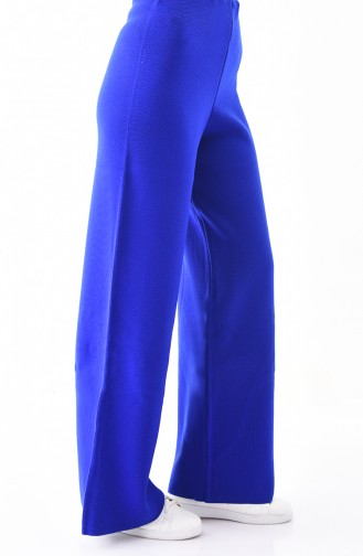 Pantalon Large Tricot 18567-01 Bleu Roi 18567-01