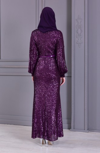 Purple İslamitische Avondjurk 81653-04