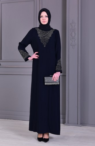 Habillé Hijab Noir 6199-01