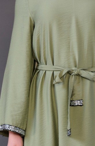 Green Hijab Dress 5603-04